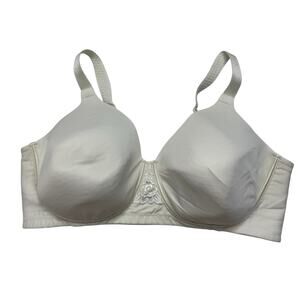 VANITY FAIR Beauty Back Full Figure Wireless Smoothing Bra White 38D #71380